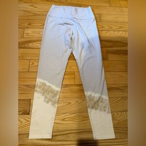 Aerie Cream and Brown Leggings